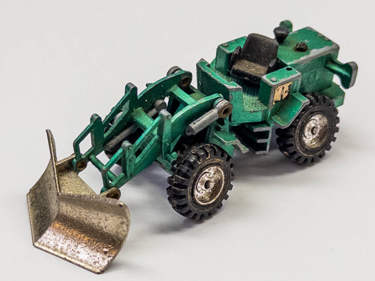 3Q売切!税無し◇昭和レトロ 永大 グリップ ゼッケン CAT 除雪ローダー 920★ミニカー★ジャンク★★0930-6拍卖