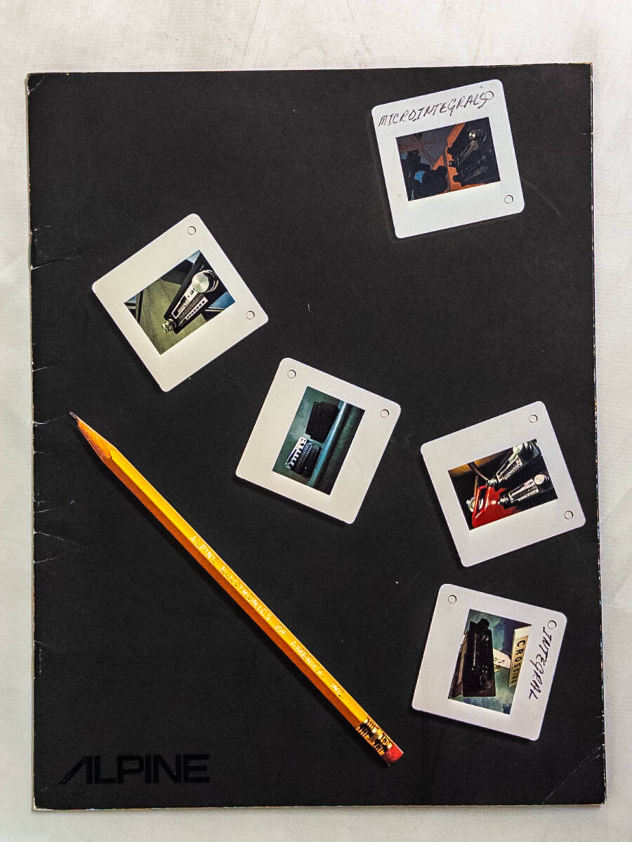 3Q売切!税無し◇アルパイン カーオーディオ パンフレット?★英語★1980年代?★カーオーディオ関連★★0911-15拍卖