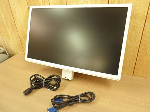 動作保証■iodata アイ・オー・データ ワイド液晶ディスプレイ LCD-AD223EDW スタンド台無し ホワイト 配線2種類付き拍卖