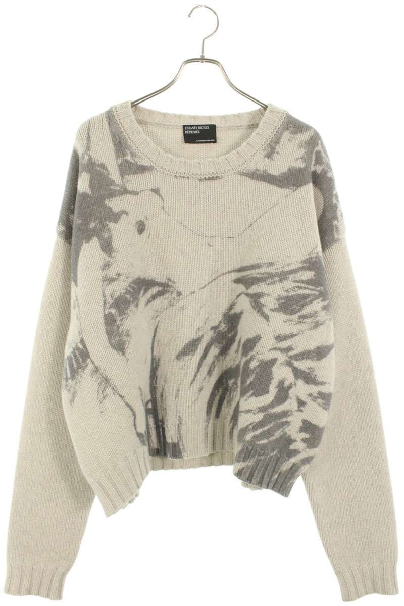 アンファンリッシュデプリメ サイズ:XL Past in Vain sweater プリントニット 中古 SB01拍卖