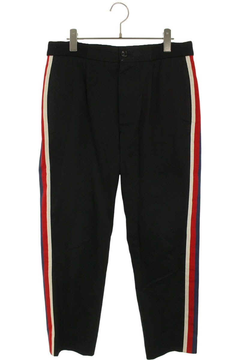 グッチ サイズ:44 469607 Z3732 ウエストリブサイドシルヴィウェブラインロングパンツ 中古 OM10拍卖