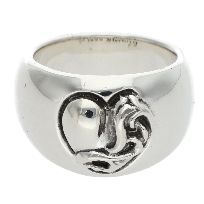 クロムハーツ サイズ:11.5号 HEART IN BAND ハートインバンド シルバーリング 中古 OK15拍卖