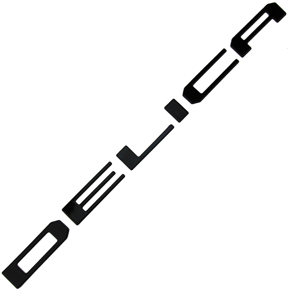 新型 デリカミニ 30系 リア エンブレム ガーニッシュ DELICA MINI リア ロゴ ステッカー ピアノブラック 6P@@@拍卖