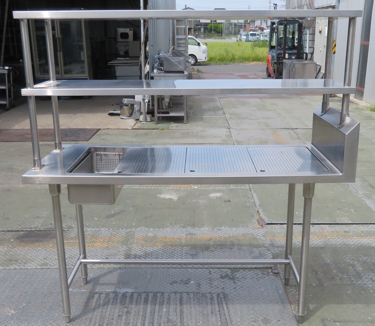 業務用 作業台・調理台・ラックシェルフ 幅1500×奥600×高850(+710) MT2508291147拍卖
