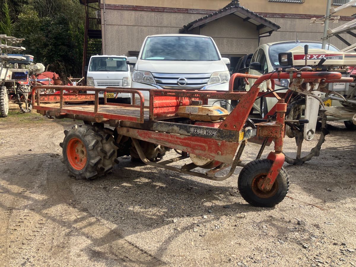 ◆現状品 実働 イデ工業 トップカー 運搬車 TS-351S 最大積載量 250kg バッテリー不用 リコイルスタート ダブルタイヤ 三輪 GN1850-G 搭載拍卖
