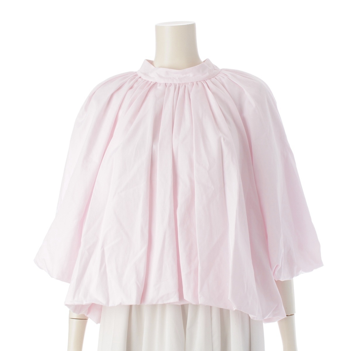 シモーネロシャ SIMONE ROCHA コットン パフスリーブ プルオーバー タイ ブラウス ピンク UK6【中古】拍卖