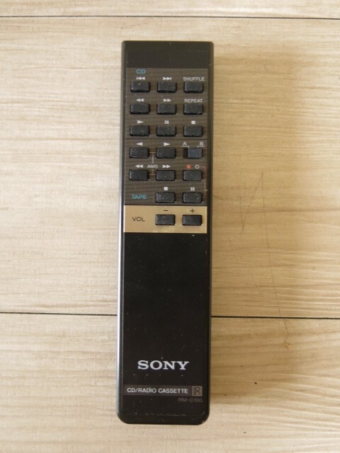 【現状渡し】SONY・ソニー「RM-C100」CDラジオカセット リモコン ラジカセ拍卖