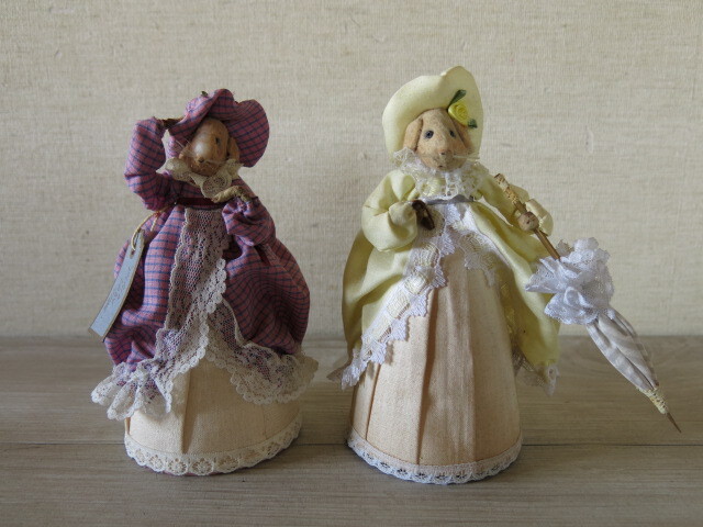 【中古品】BARTHOLOMEW MOUSE「人形」2体 ネズミ イギリス製 アンティーク コレクターズアイテム ビンテージ拍卖