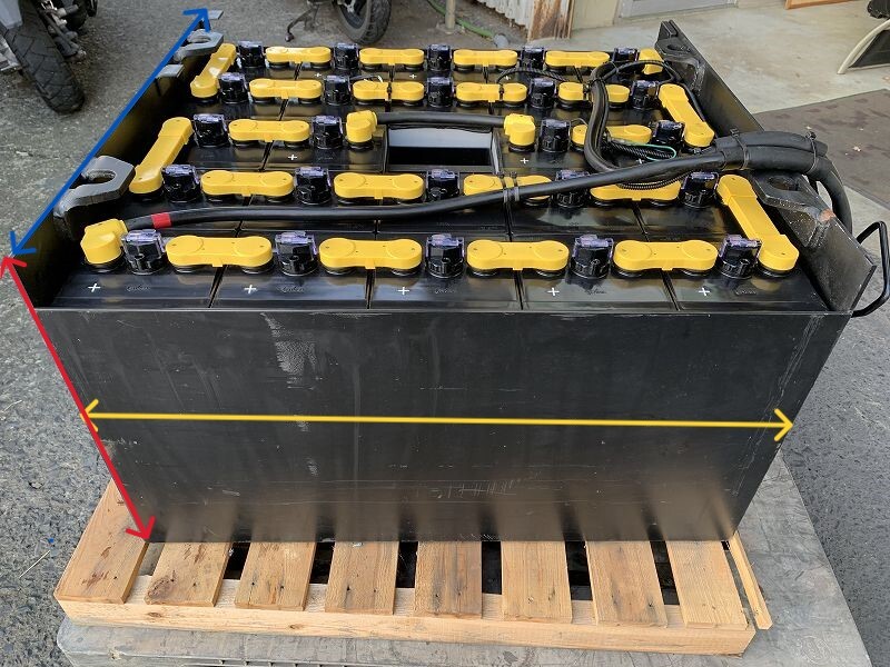 (2021年)GSユアサ VGD485-48V 充電済中古バッテリーフォークリフト ソーラー オフグリッド sa 0930拍卖