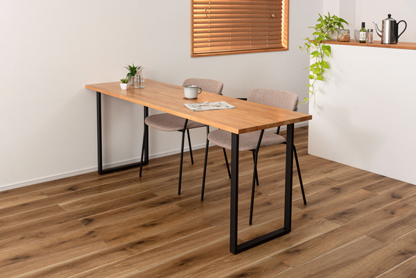 【ダイニング テーブル】幅180cm カウンター リモートワーク デスク 机 コンパクト シンプル ナチュラル おしゃれ モダン 北欧 天然木 木製拍卖