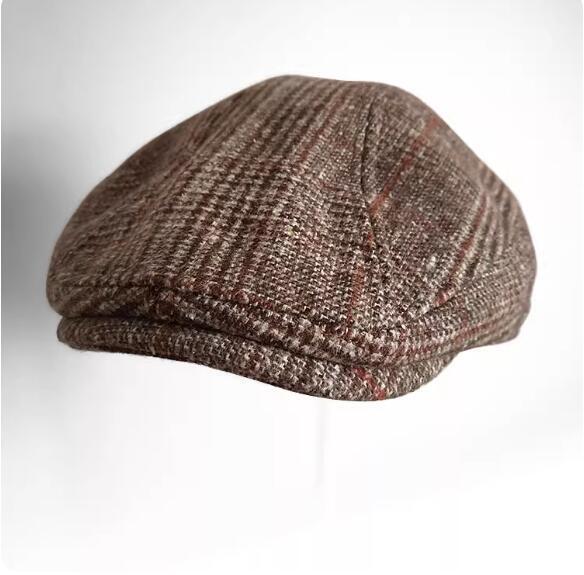v新作 大きいサイズあり!高級すぎる クラシックモデル 英国的 ツイードハンチング 新品 レトロ ヴィンテージ サイズ55cm 57cm 59cm 62cm拍卖