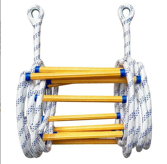 新作ロープラダー はしご避難梯子 エスケープ縄梯子 縄はしご子供 縄ばしご救援はしご再利用可能火災救難ロープロープラダー 緊急 縄はし5m拍卖