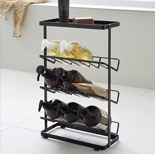 新作バスルームラック浴室ラックバスボトルラック バス お風呂用3段 ステンレス製サニタリー バス収納 ディスペンサーラック お風呂場 浴室拍卖