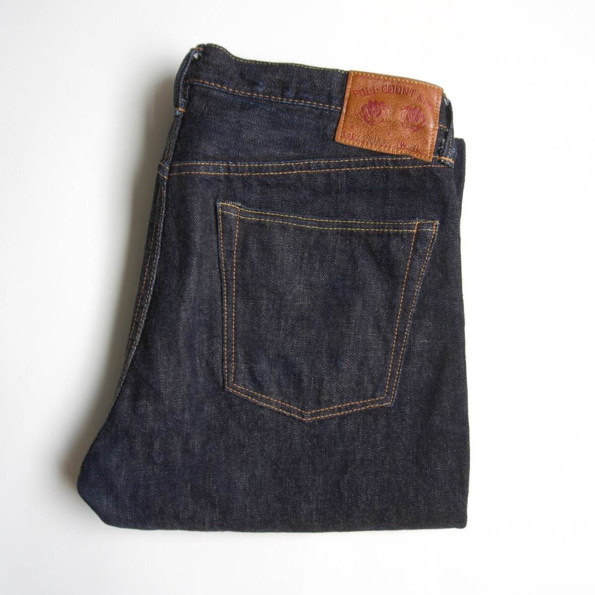 【美品/濃紺】 FULLCOUNT【1108XX Slim Straight Denim Heavy Oz】34×34 デニムパンツ フルカウント 25090116拍卖
