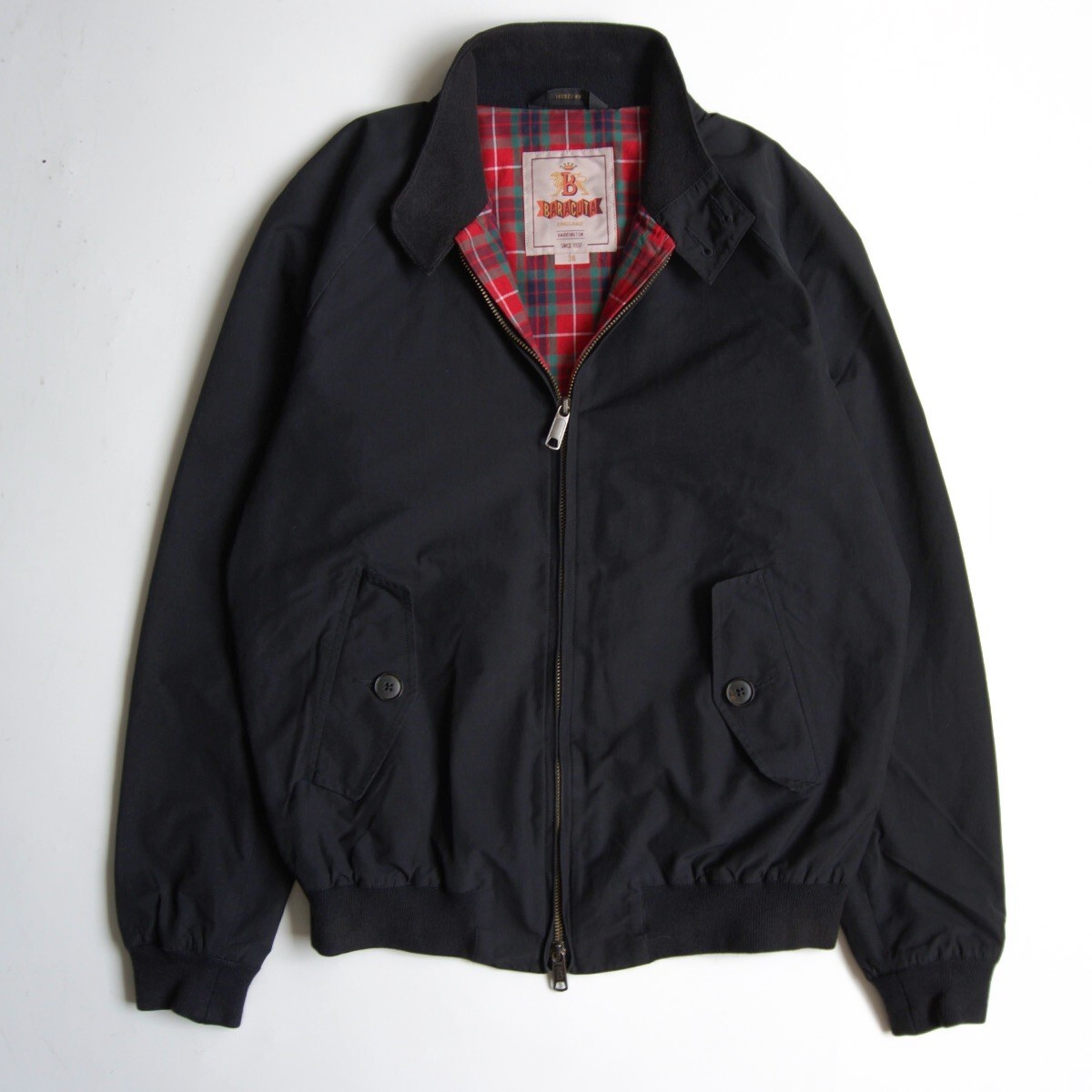 【美品】 BARACUTA 【G9 スウィングトップ ハリントンジャケット】 38 ブラック バラクータ イングランド製 25090411拍卖