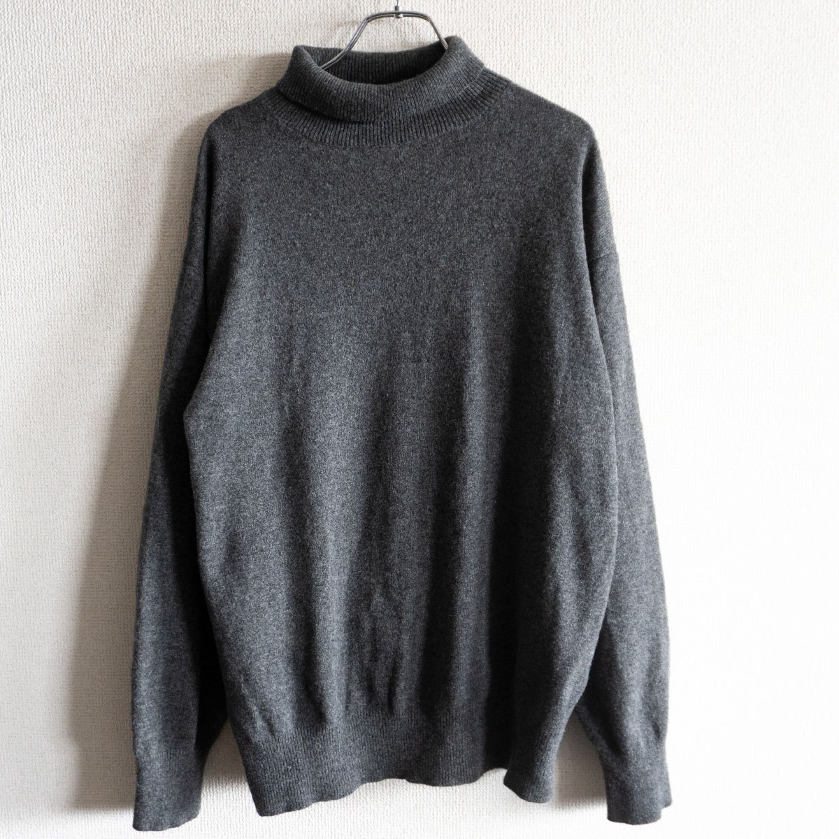 【00S】COMME des GARCONS HOMME 【2000年代 タートルネック セーター】 ニット グレー ギャルソン オム 25090530拍卖