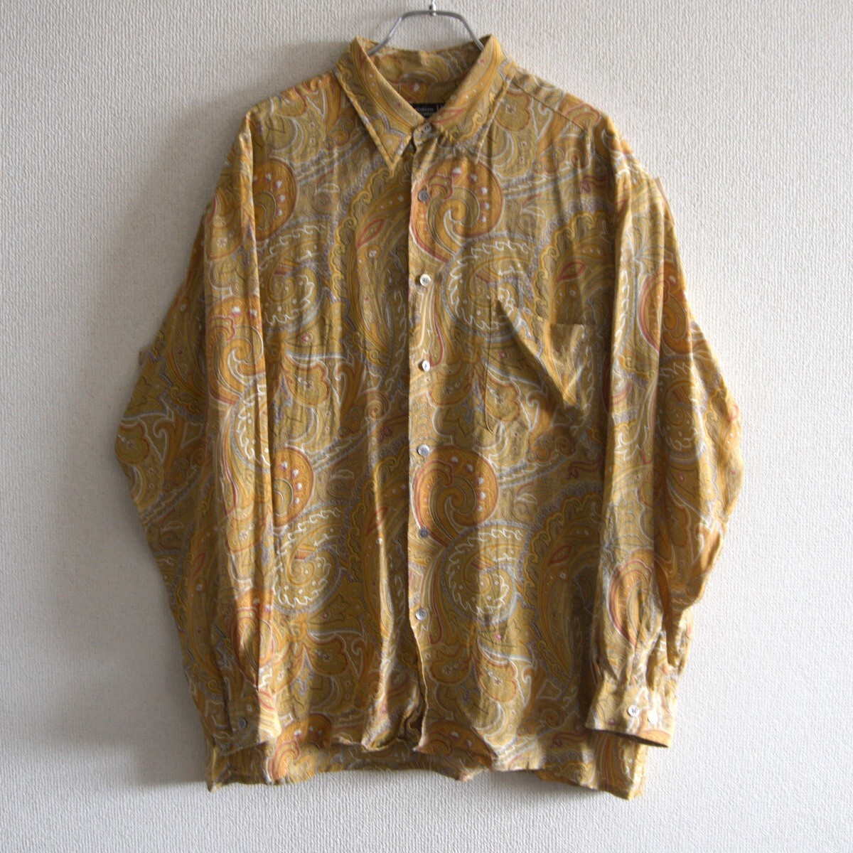 【アーカイブ】Christian Dior MONSIEUR【ペイズリー シルク シャツ】 L クリスチャンディオール ムッシュ 25090503拍卖