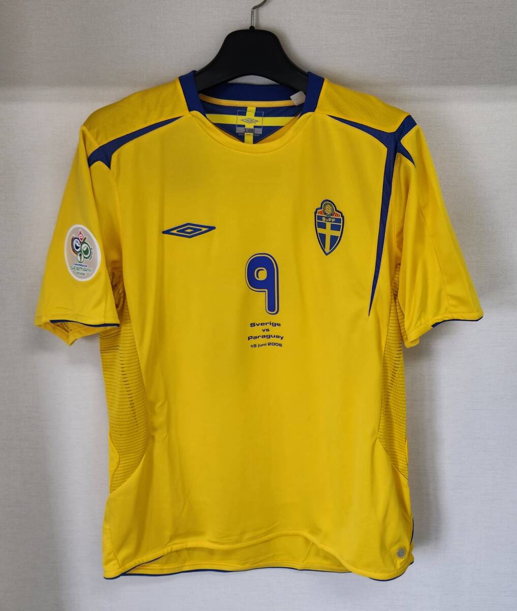 06W杯 スウェーデン SFF(H)#9 フレドリック・ユングベリ Ljungberg 半袖 2006 WorldCup パラグアイ仕様 L拍卖