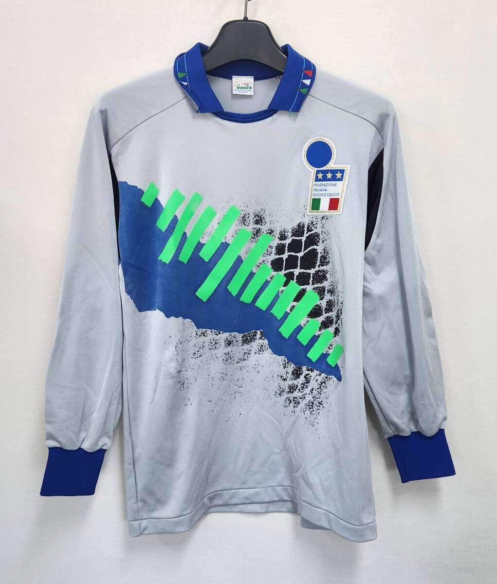 92-93 イタリアGK(H)#1 ワルテル・ゼンガ ZENGA 長袖 Diadora Euro 92予選仕様 JASPO L拍卖