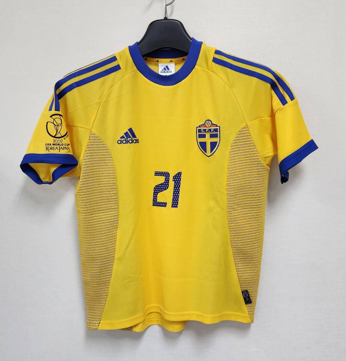 02W杯 スウェーデン Sweden SFF(H)#21 イブラヒモビッチ IBRAHIMOVIC 半袖 2002 WorldCup仕様 164拍卖