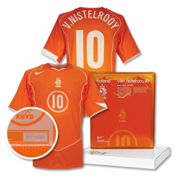 2004 オランダ Holland KNVB(H) 限定盤 No.10 ヴァンニステルローイ ユーロ04 ジャージー L 拍卖