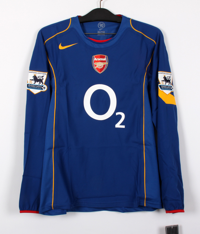 04-05アーセナル Arsenal AFC(A)#10 ベルカンプ BERGKAMP 選手用長袖 nike プレミアリーグ仕様 L or XL拍卖