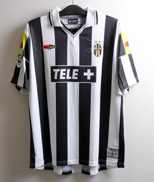 00-01ユベントス(H)#10 デル・ピエロ Del Piero 半袖 lotto正規 セリエA仕様 拍卖