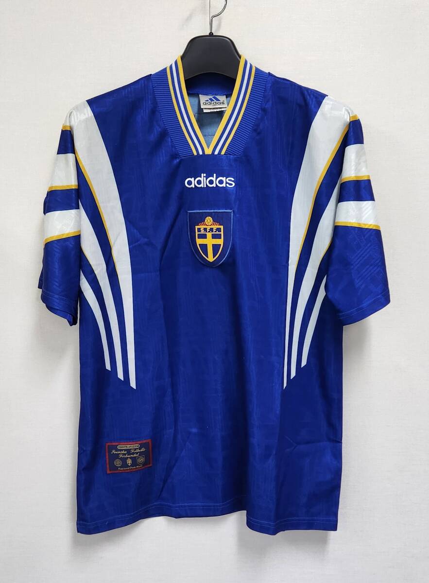 96-97 スウェーデンSFF Sweden(A) 半袖 adidas正規 1999W杯予選仕様 M拍卖