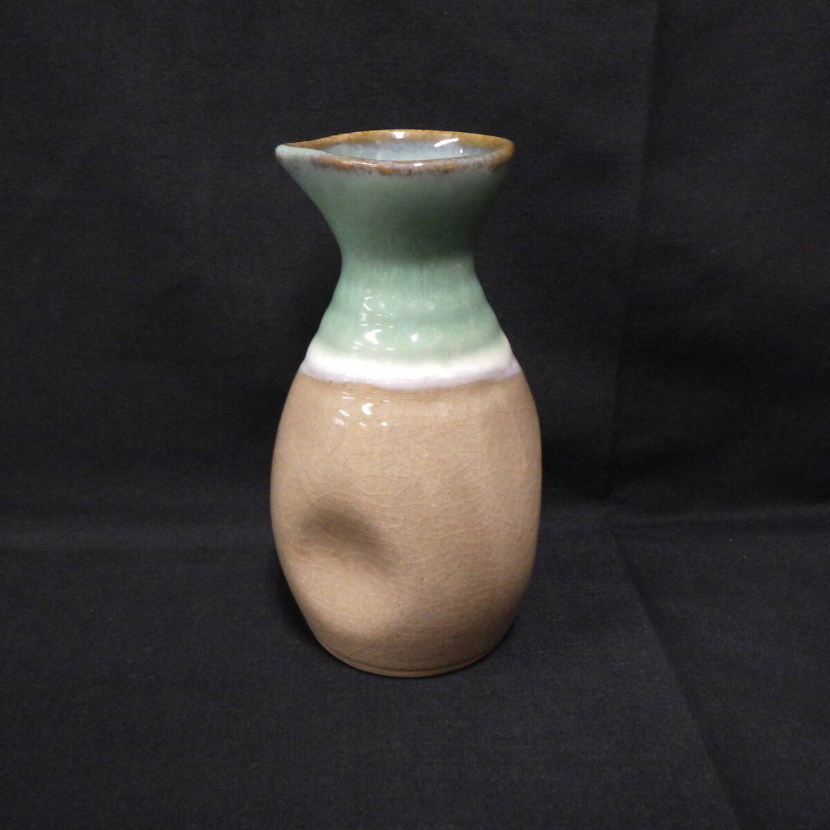 徳利 酒器 一輪挿し 花器 青緑釉 詳細不明拍卖