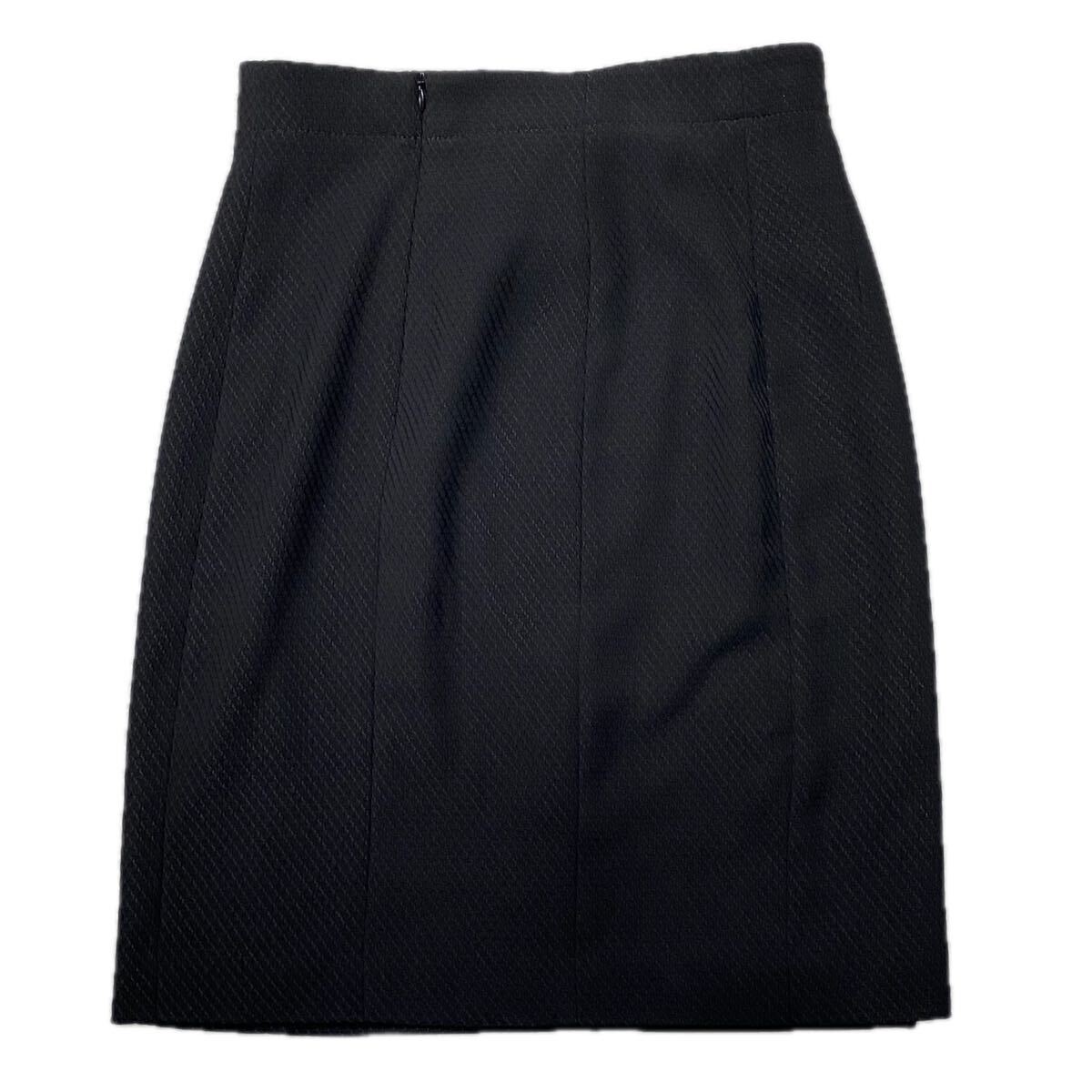 armani collezioni アルマーニコレツォーニ スカート レディース ブラック 膝丈スカート フォーマル ビジネス オフィスウェア 40拍卖