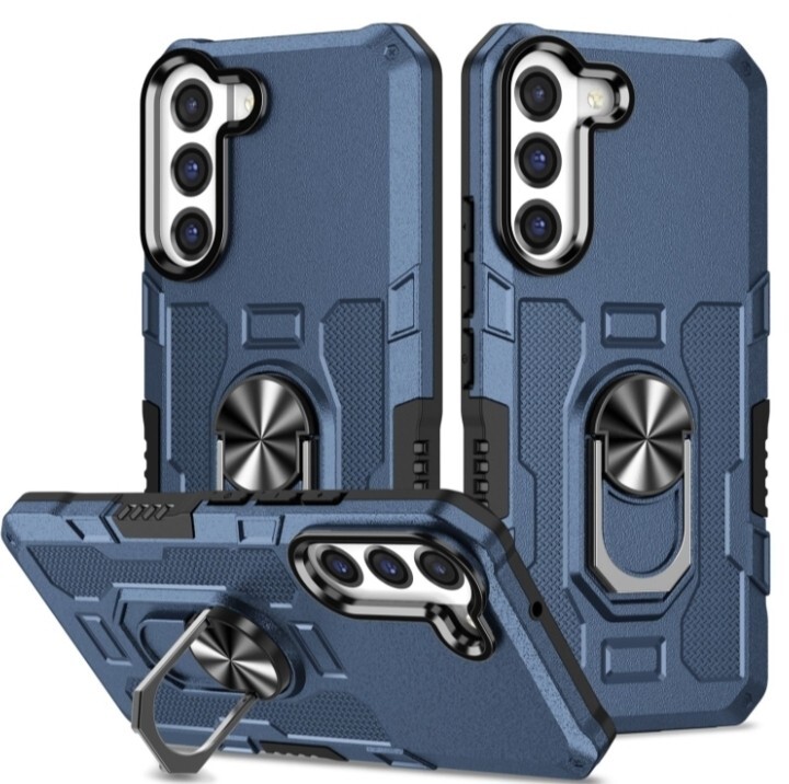 Galaxy S21 5G マグネットホルダー板付き ケース ネイビー 紺系拍卖