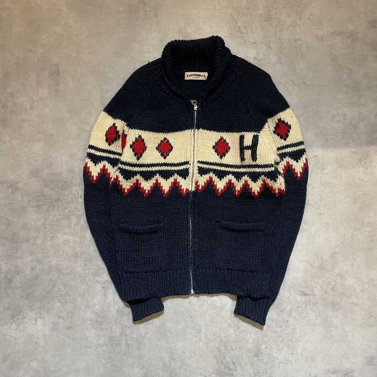 KATHMANDU ハリウッドランチマーケット カウチンセーター カーディガン拍卖