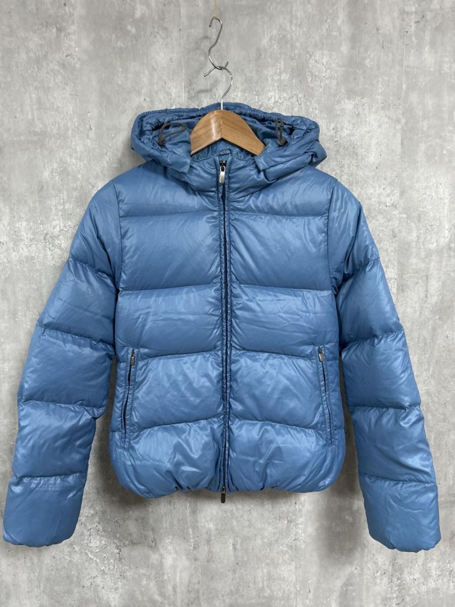 ネコポスOK DUVETICA ダウンジャケット ダウン ジャケット size38/青 ◆■◎ レディース拍卖