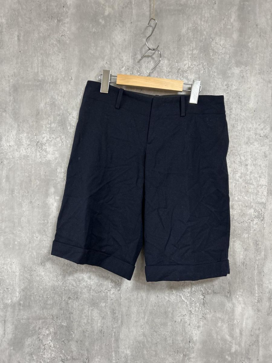 ネコポスOK Ralph Lauren ラルフローレン 無地 ハーフ パンツ sizeM/紺 ■■ レディース拍卖