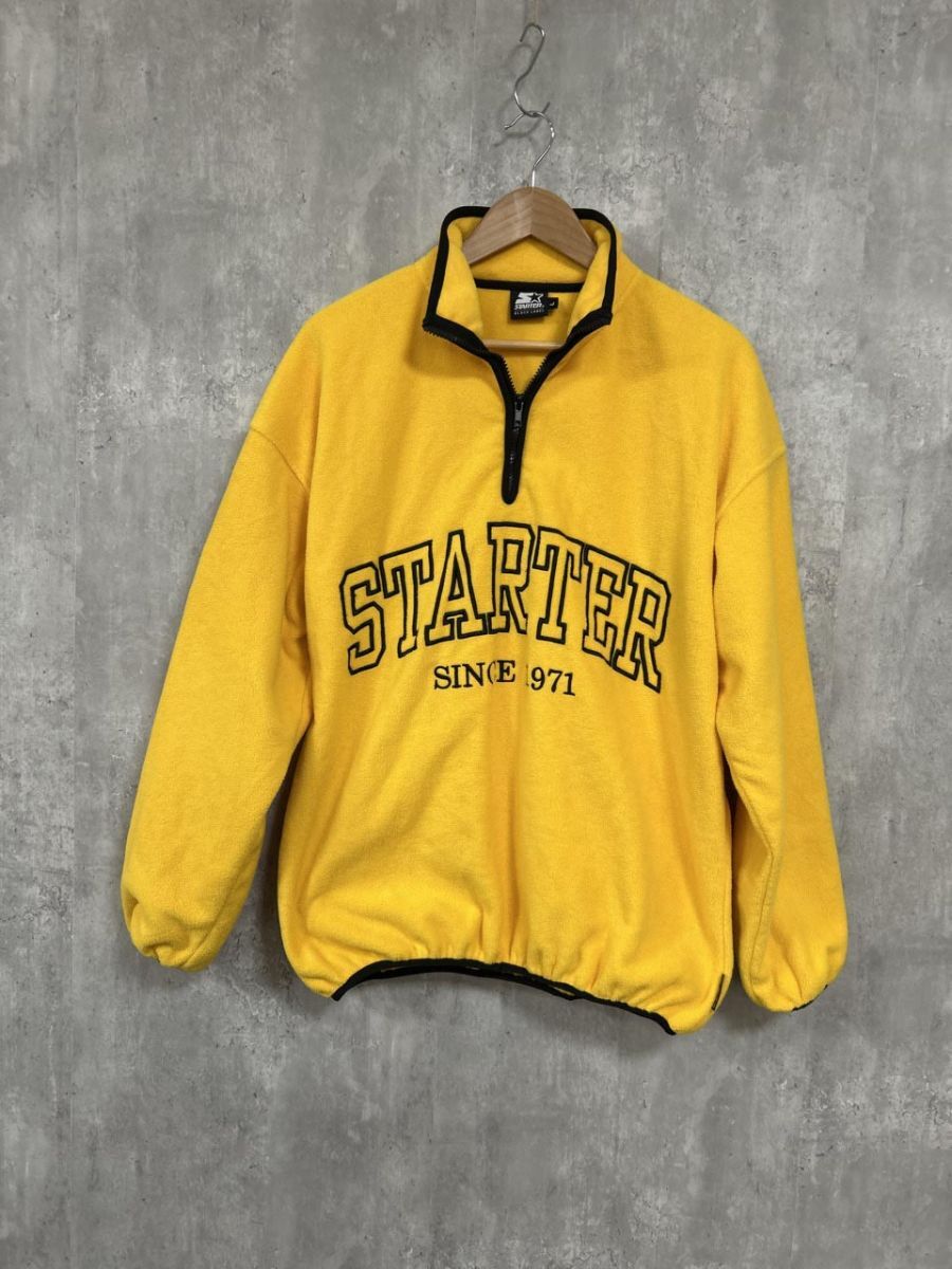 ARKISTAR ハーフジップ 刺 プルオーバー sizeL/黄 ◆■ メンズ拍卖