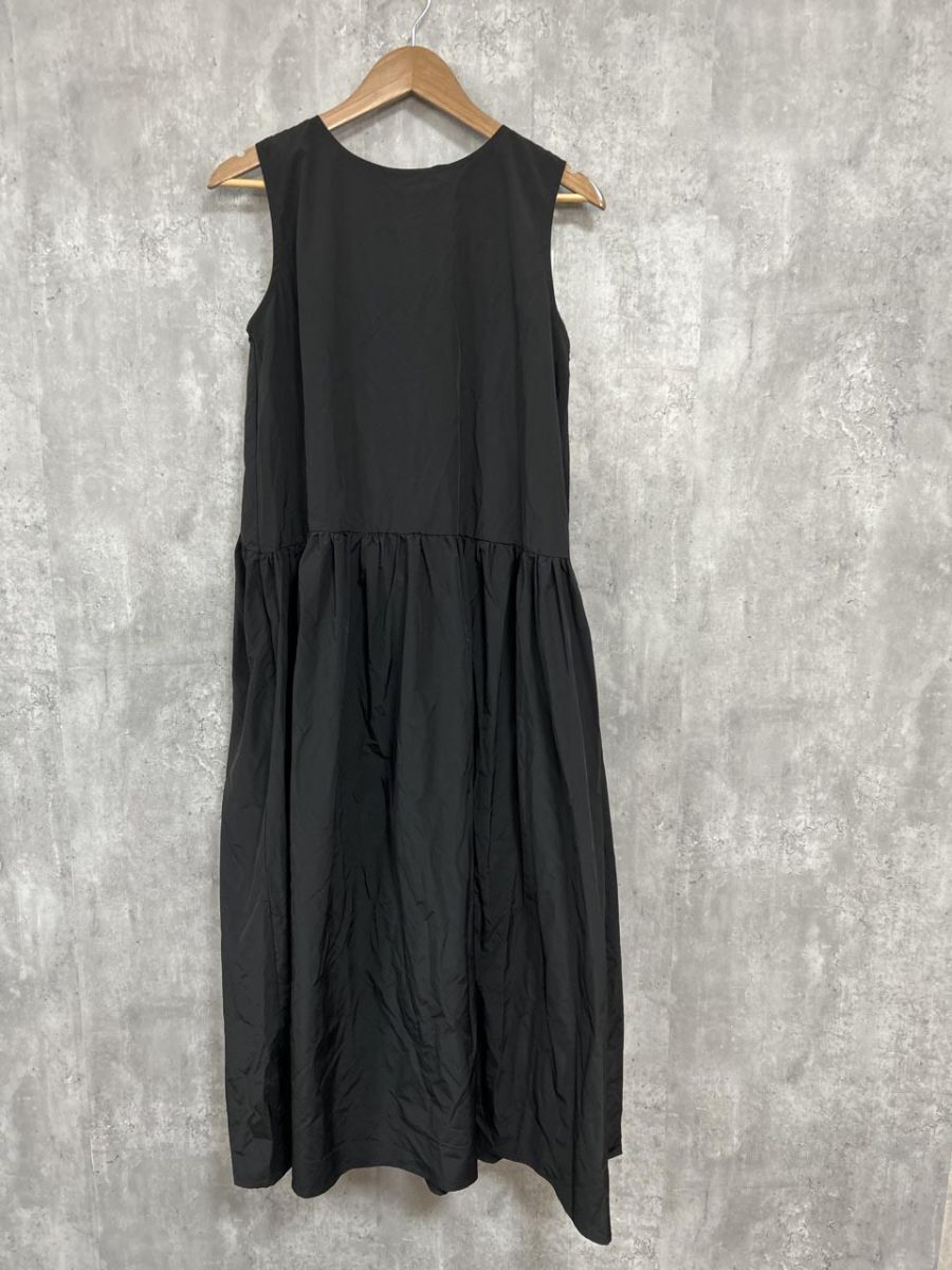 美品 .A タグ付 無地 ノースリーブ ワンピース sizeF/黒 ■◆ レディース拍卖