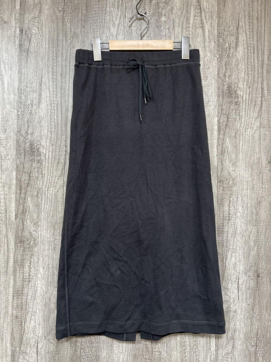ネコポスOK SLOW ワッフル生地 23区 タイト スカート size38/チャコール ■◆ レディース拍卖