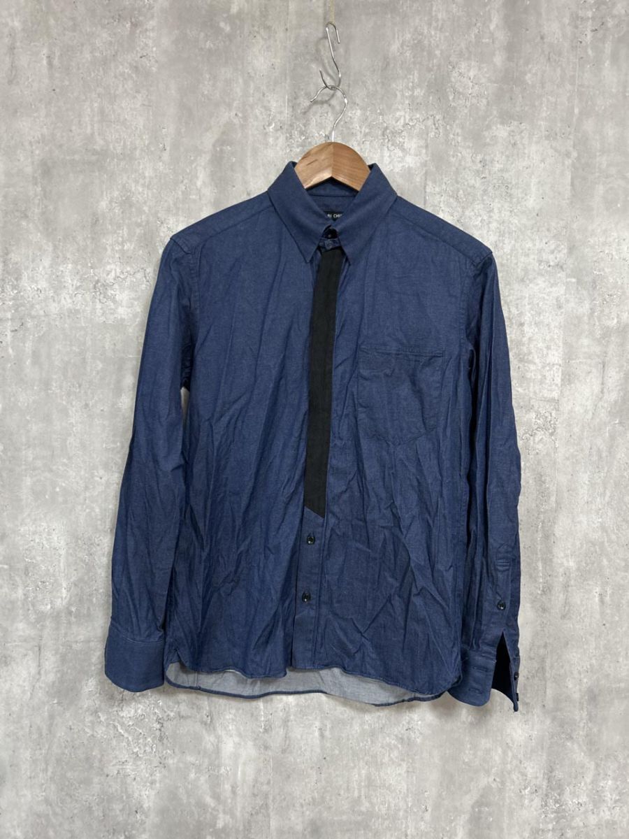 TSUMORI CHISATO ツモリチサト 日本製 インディゴ デニム シャツ size1/濃紺 ■◇ レディース拍卖