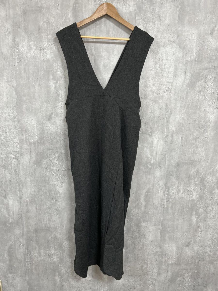 SELECT MOCA セレクトモカ ヘリンボーン ジャンスカ ワンピース sizeF/ダークグレー ◆■ レディース拍卖