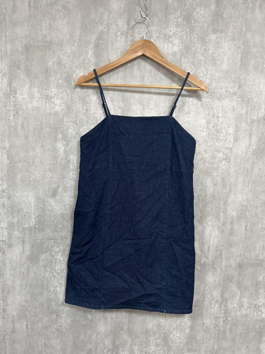 who’s who Chico フーズフーチコ バックジップミニ キャミソール ワンピース sizeF/茶 ■■ レディース拍卖