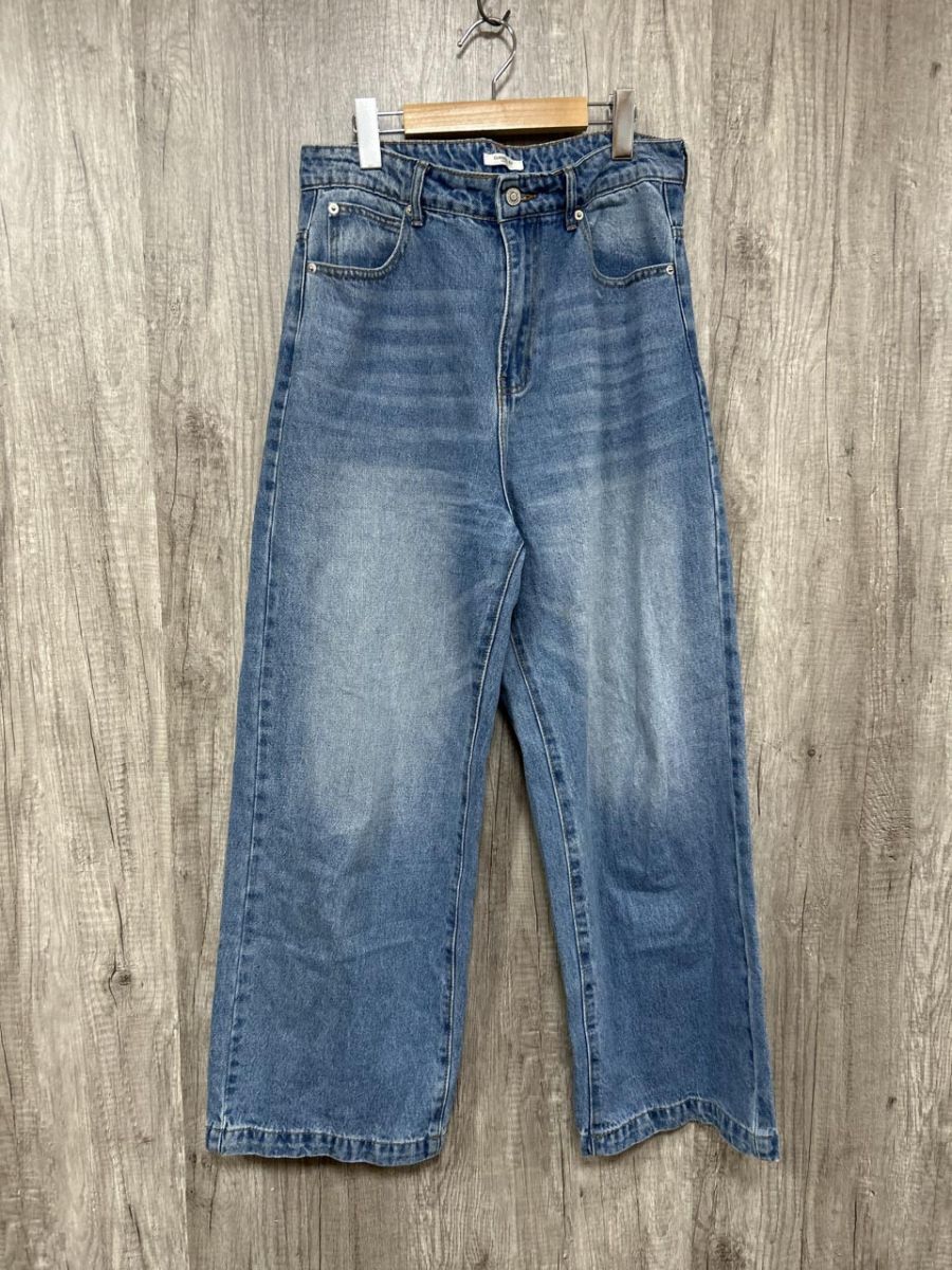 CLASSICAL ELF クラシカルエルフ 美シルエット ハイウエストルーズ デニムパンツ sizeXL/青 ■■ レディース拍卖