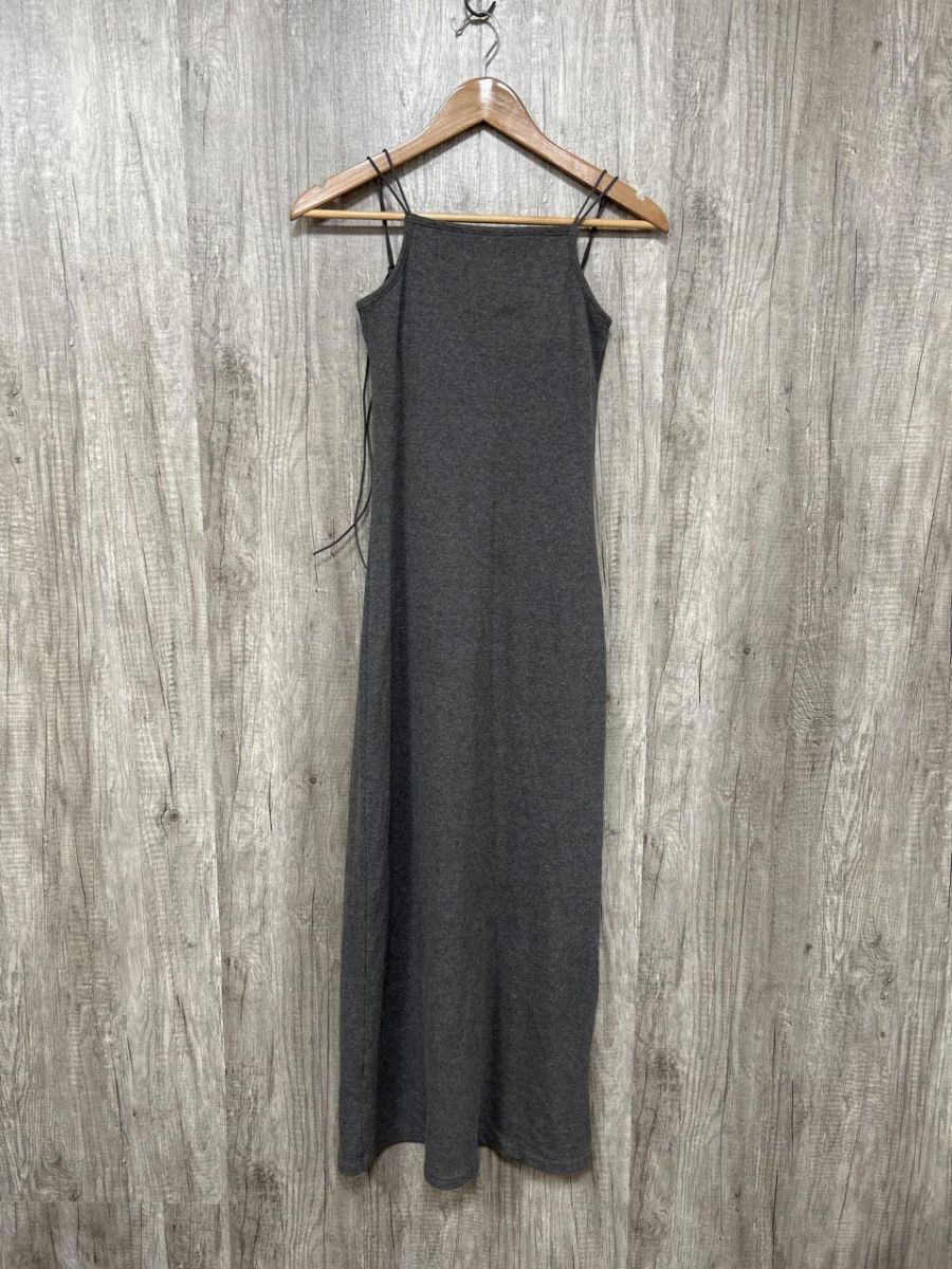 ネコポスOK LIAN ダブルストラップ キャミワンピース キャミソール ワンピース sizeF/グレー ■◆ レディース拍卖