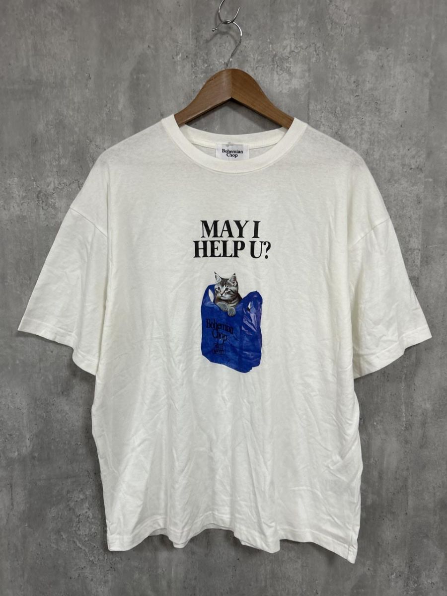 ネコポスOK PUBLUX 猫 タグ付未使用品 Tシャツ sizeM/オフホワイト ■◆ レディース拍卖