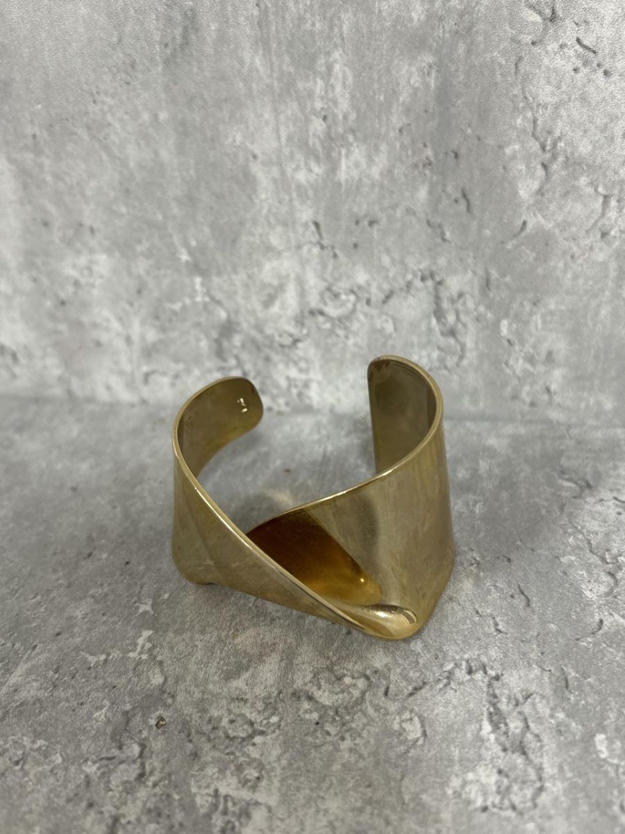 oni Magnolia Plate Bangl ワイドバングル バングル sizeF/ゴールド ■■ レディース拍卖