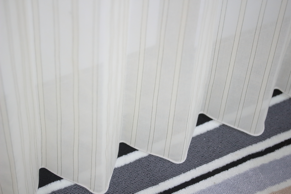 オーダーレースカーテン 幅150cm 丈 260cmまで(2枚組)SPB-3001GN 送料込み(一部地域を除き)拍卖