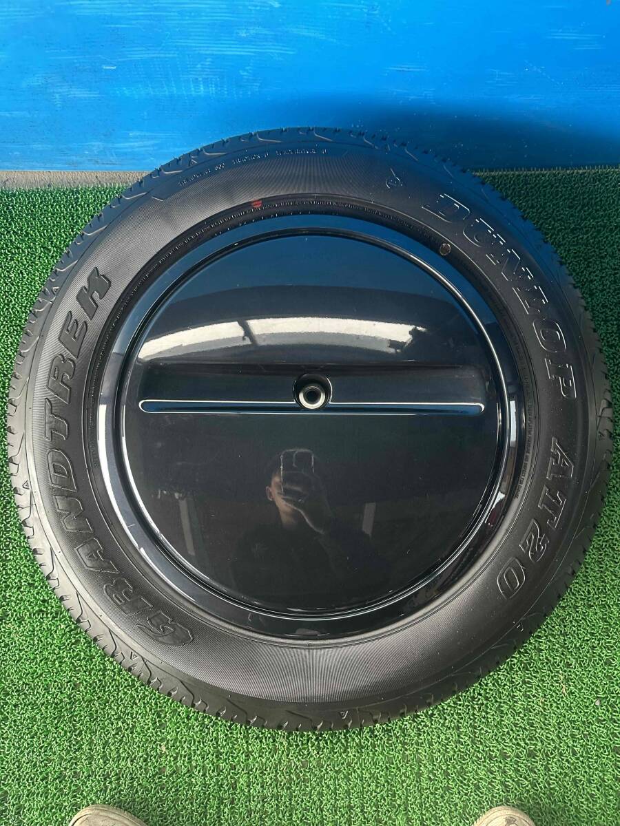 スズキジムニーシエラ純正 スペアタイヤ ブラックスペアタイヤカバー付き! 新車外し 1本!!拍卖