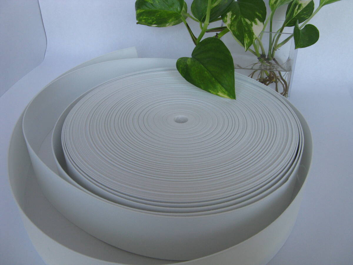 【お得】Eタイプ/平ゴム/プロ仕様/白/50mm×5m拍卖