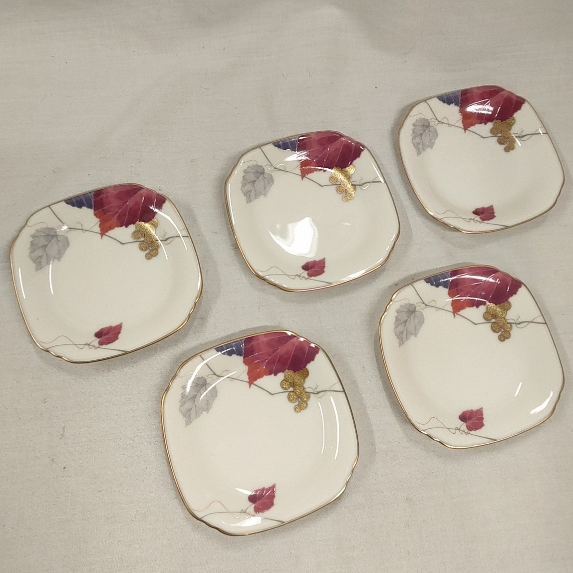 g_t N763 ノリタケ 花更紗 シリーズ 5 枚セット のりたけ 乃りたけ 食器拍卖