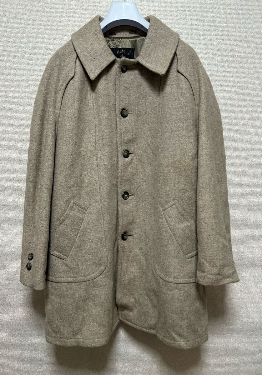 60's ヴィンテージ 'Botany' Weathertopper オーバーコート ウールコート ラグランスリーブ ベージュ 42 REG Vintage coat拍卖