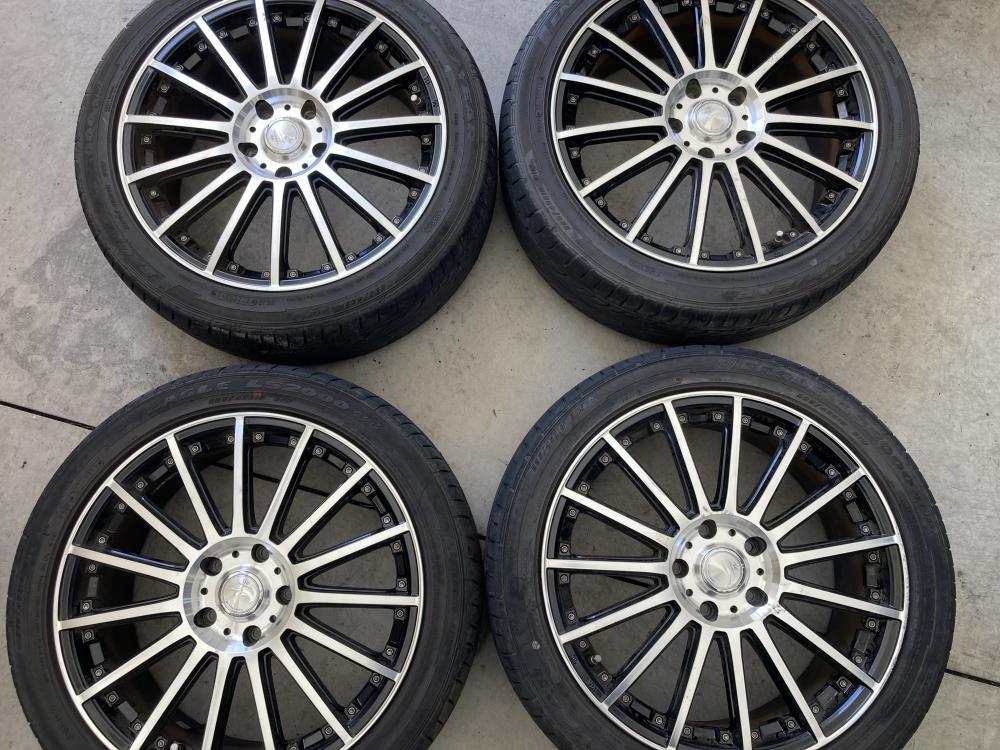 ロクサーニアルミホイール 18インチ 225/45R18 リム径225/45R18(F/R) リム幅7J(F/R) オフセット48(F/R) PCD114.3(F/R) 5H ハブ径7.3(F/R)拍卖